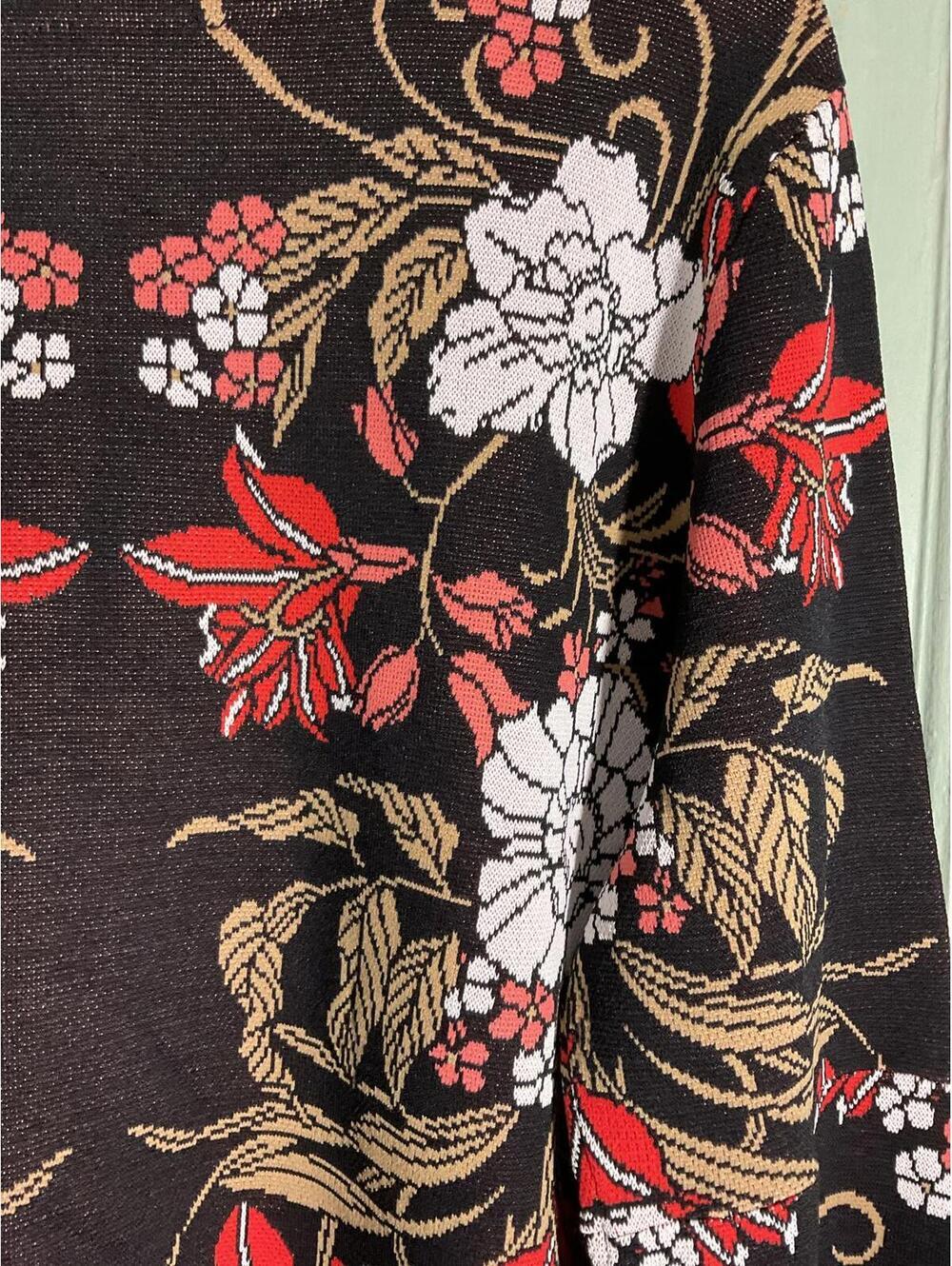 Boston Proper Bell Sleeve Beautiful Floral Sweater Dress XL - Picture 7 of 10